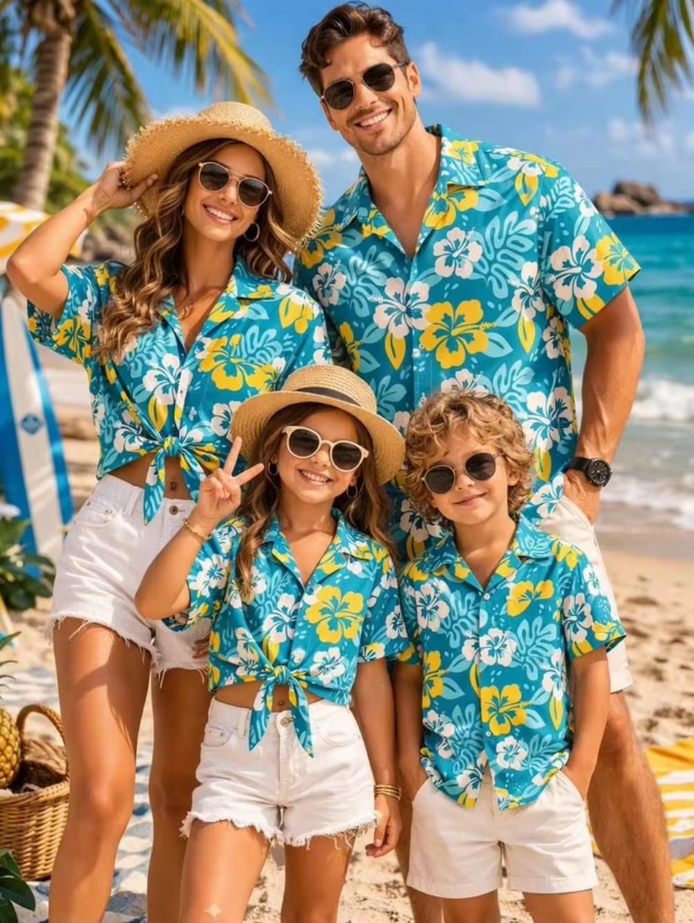 Plant Parent Shirt - Hawaiian Children's Shirt Plant Flower Pattern