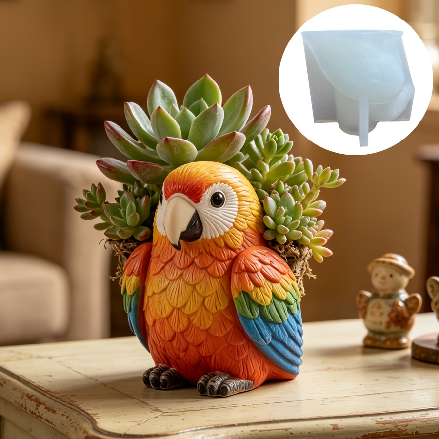 Parrot Succulent Flower Pot Re - Plant Parenthood recension och pris